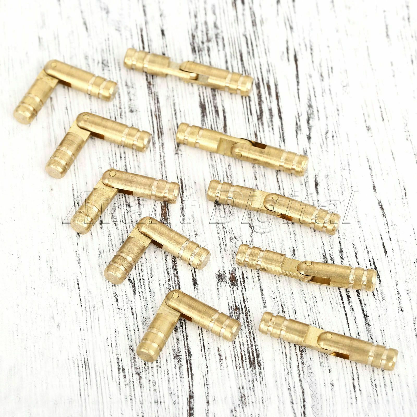 New 10x Jewelry Box Mini Case Hidden Invisible Concealed Barrel Hinges Copper