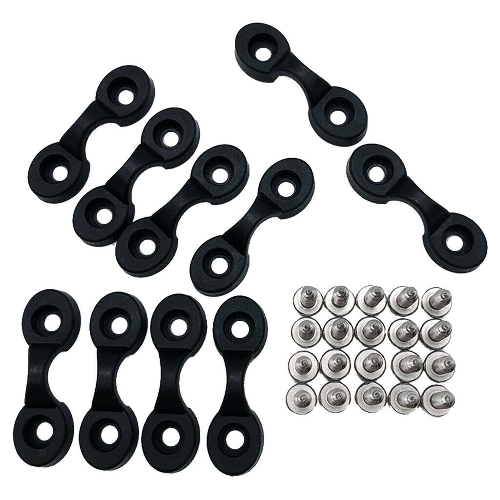 Bungee Pad Eye Deck Loop Tie Down Anchor with Screws for Kayak Canoe Boat