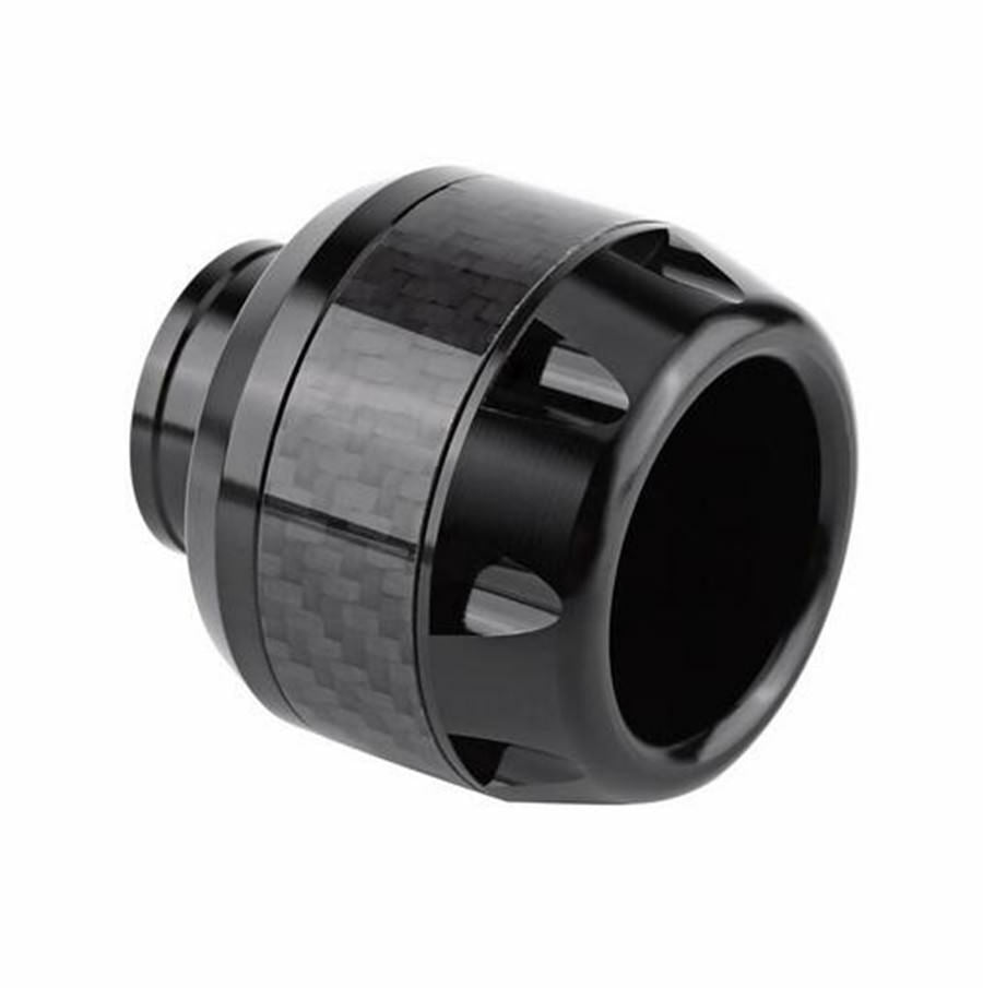 1 Pcs Black & Carbon Fiber Motorcycle Front Fork Frame Sliders Crash Protection