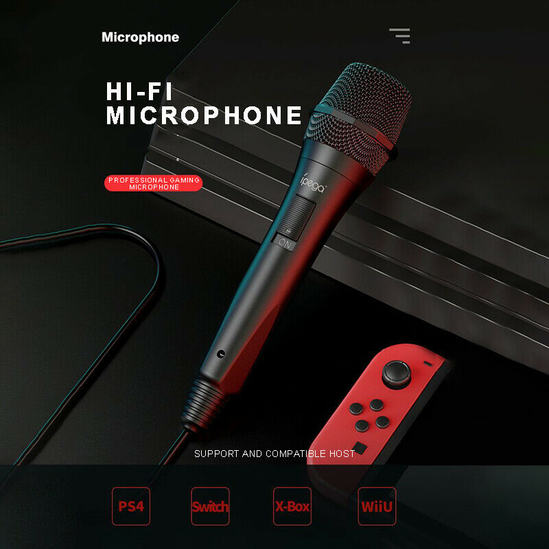 USB Wired Microphone High Performance MIC for Switch PS4 Wii U Sing Games Mic A+
