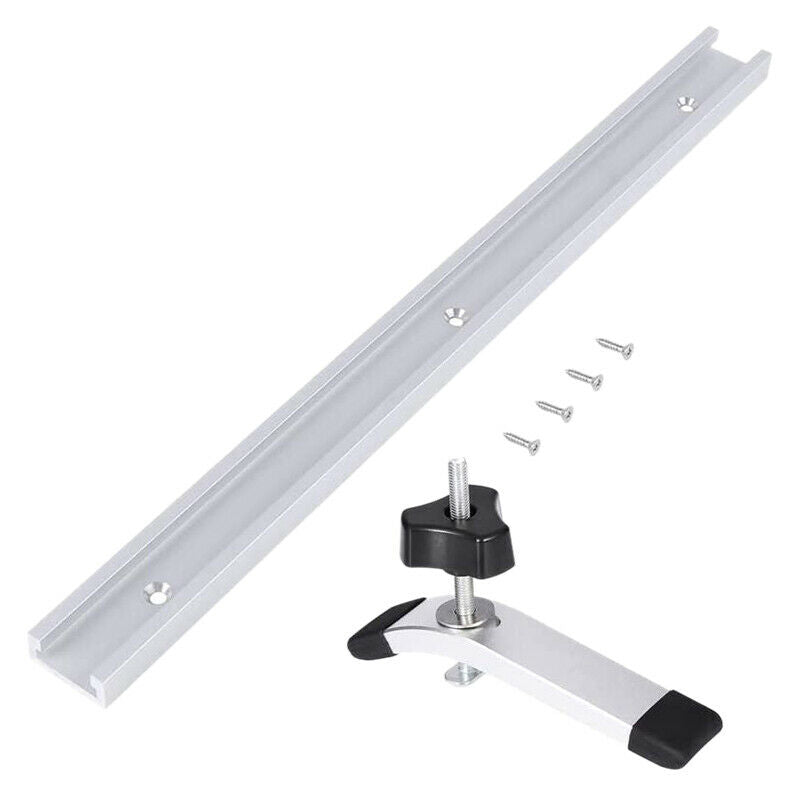 4X(T Track Clamp T Track Miter Track Jig Fixture Slot Straight Edge Metal  V4F2)