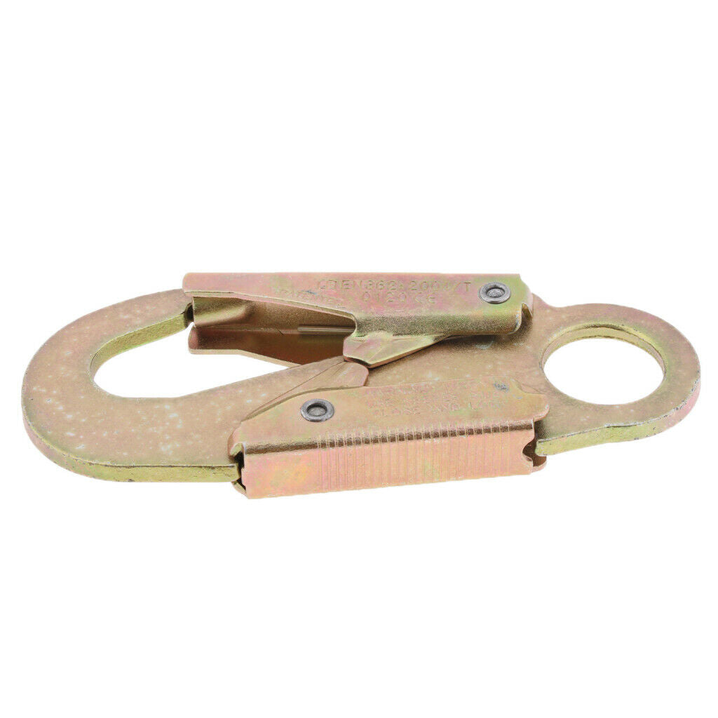 Climbing Safety Snap Hook Buckle Double Lock Fall Protection Carabiner, 30KN