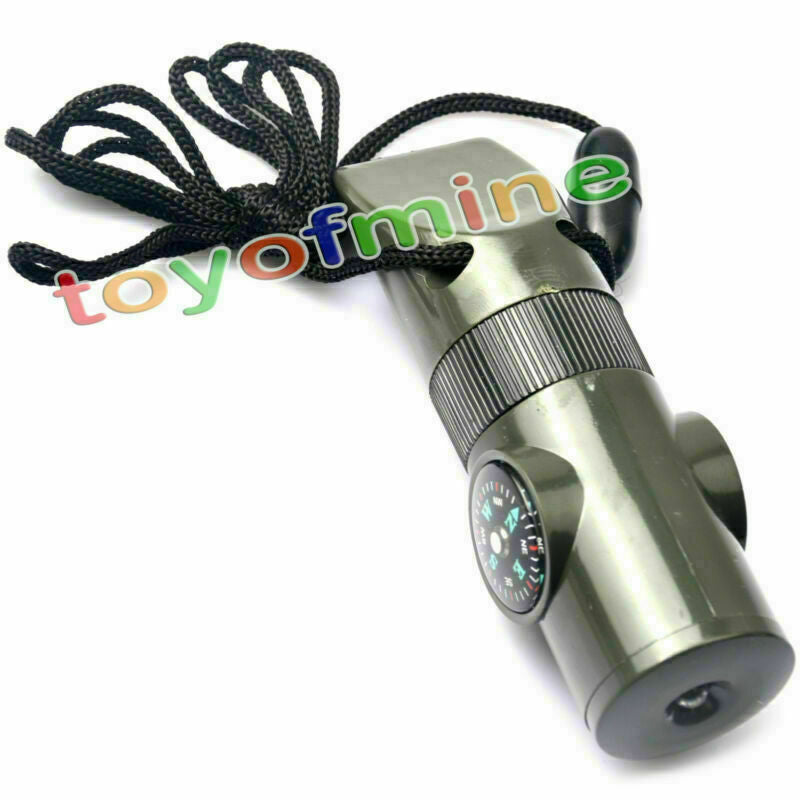 Multi-function Survival Whistle Torch Life Saving Tool Outdoor Camping Hiking