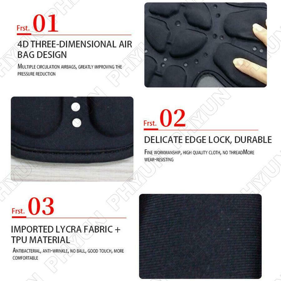 Black Helmet Inner Protection Pad 4-D Helmet Inner Shock Absorber Breathable 1x