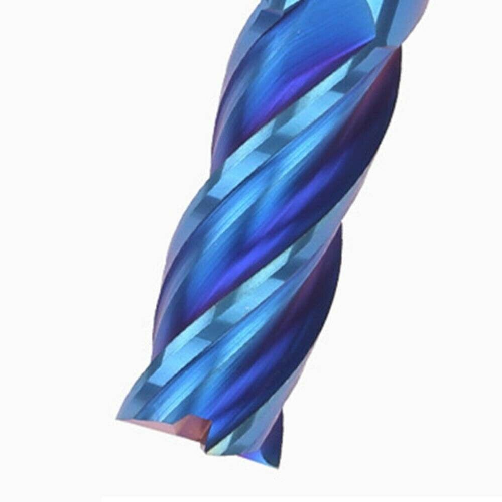 2Pcs 3MM HRC65 4 Flutes Tungsten Carbide End Mill CNC Milling Cutter Drill Bit