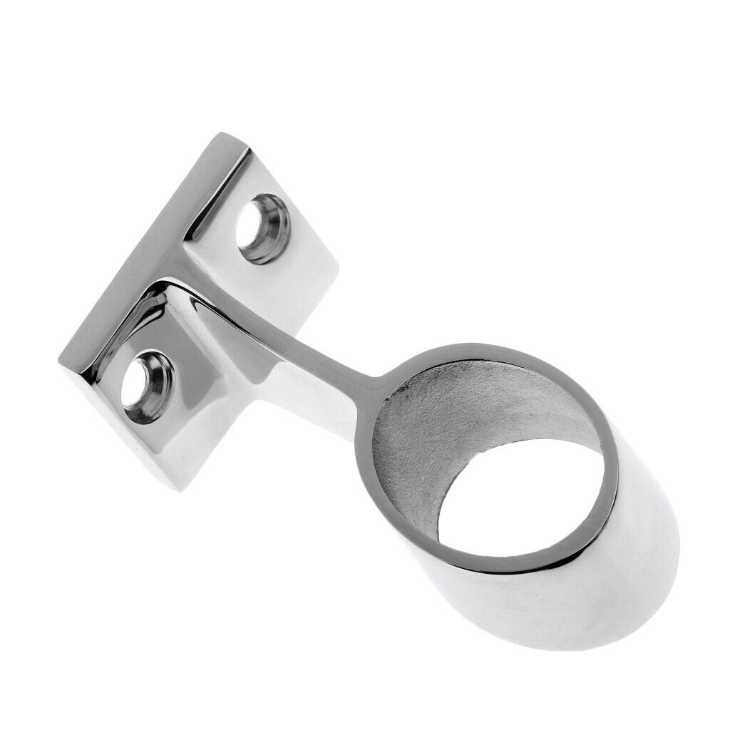 2Pcs Marine Steel Boat Hand Rail Bracket Tube Center Stanchion for Pipe 1"/25mm