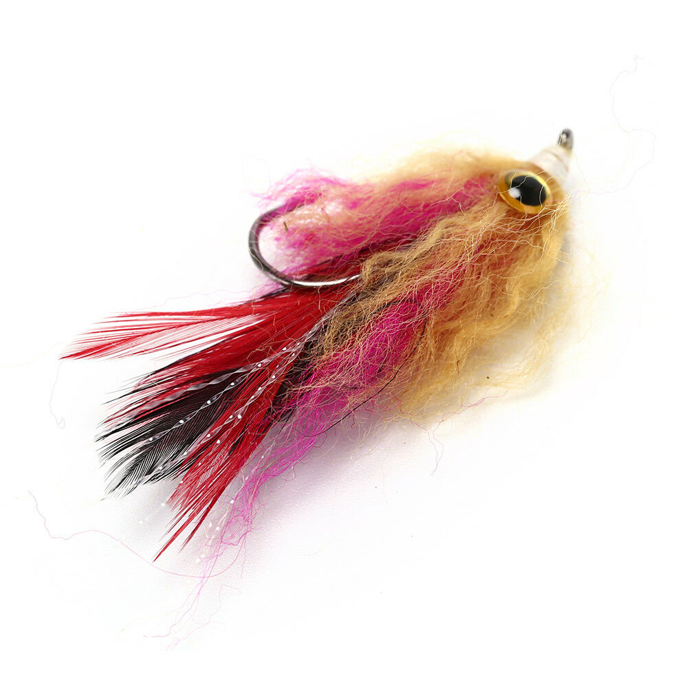 5cm hook/tube trout salmon steelhead pike fly fishing streamer flies salt.l8