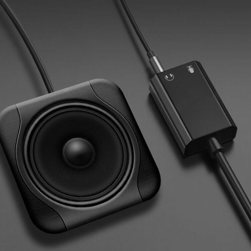 External USB Sound Card Audio Adapter 3.5mm For Headset Mic Jack Laptop PC