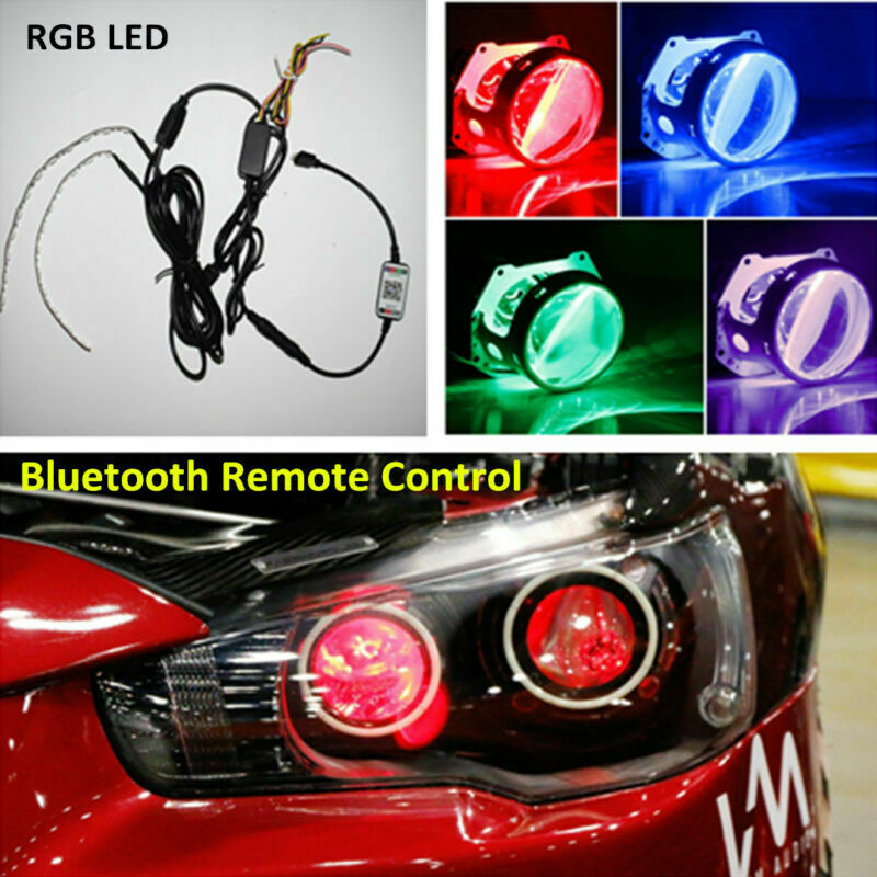 Bluetooth Remote Control RGB LED For Retrofit Projector Lens/Projector Headlight