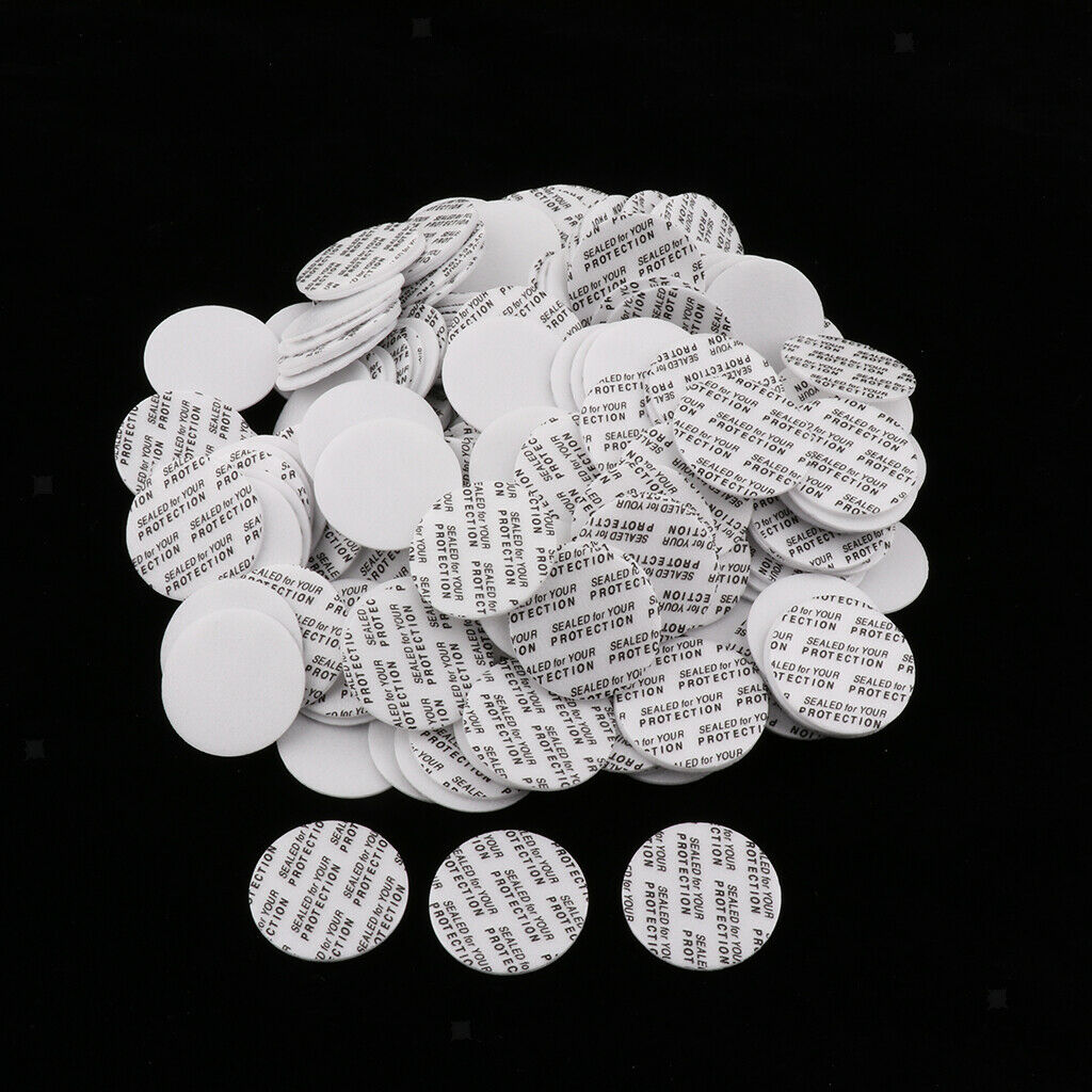 25mm 200 Pieces Press & Seal   Liners Bottle Safety Tamper Seals Natural