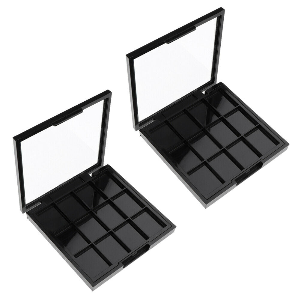 2pcs Empty Eyeshadow Palette Make Up Container Case for Cosmetics Makeup