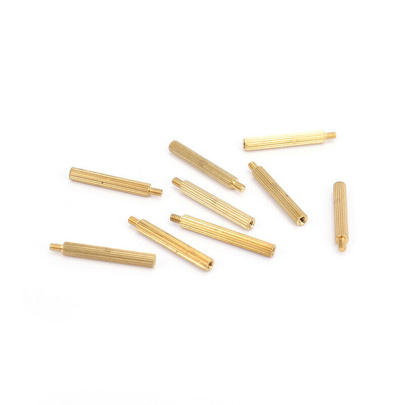 260PCS/M2 PCB Threaded Brass Male Female Standoff Spacer Board Hex Screws NuBDA