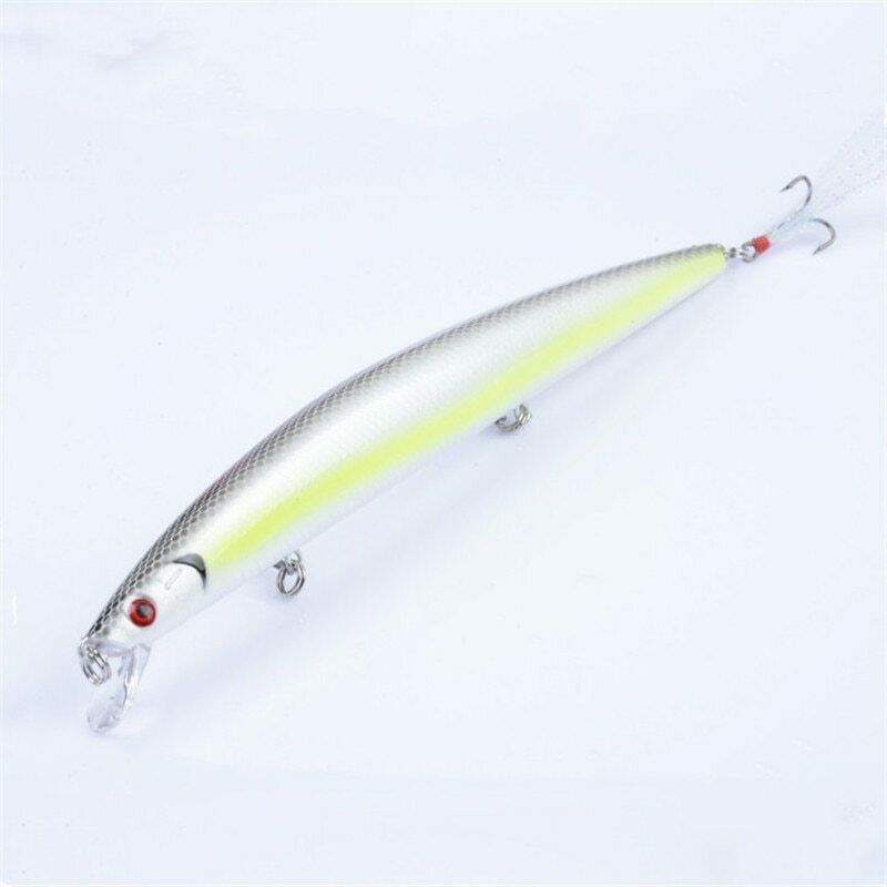 6PCS Sinking Minnow Fishing Lure 0.74oz 7.3in Artificial Bait Long Wobbler Hard