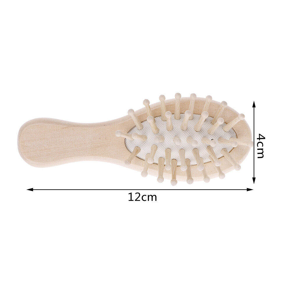 Wooden Hair Vent Brush Brushes Hair Care and Beauty SPA Massager Massage .l8