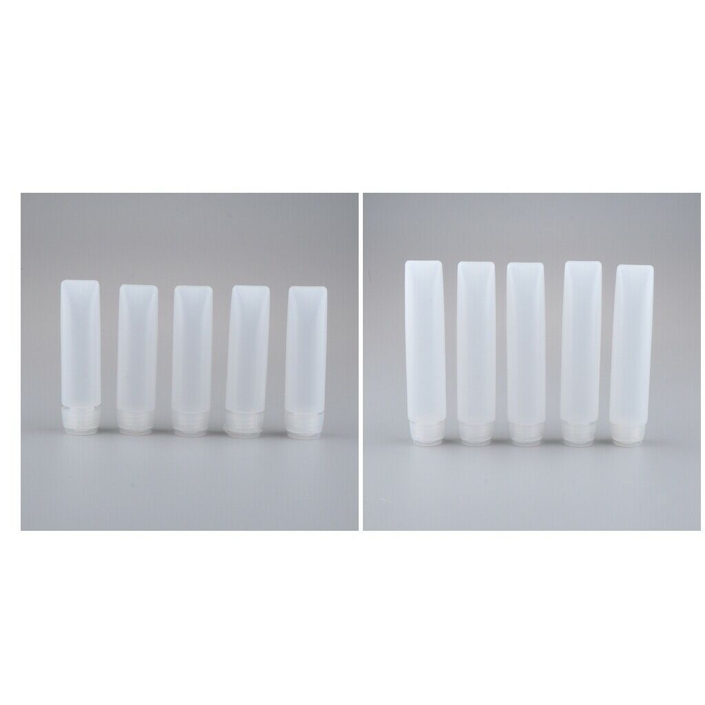 Lotion Bottles, Empty Squeeze Bottle,10 pcs Empty Refillable Travel Plastic Flip