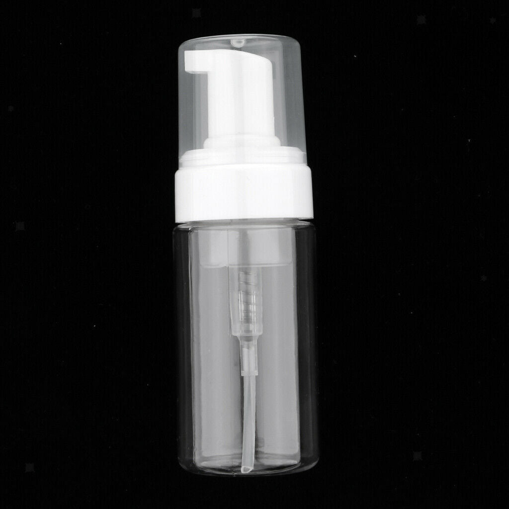 2x Refillable Foam Bottle Dispenser Liquid Foaming Pump Soap Bottle 100ml Clear