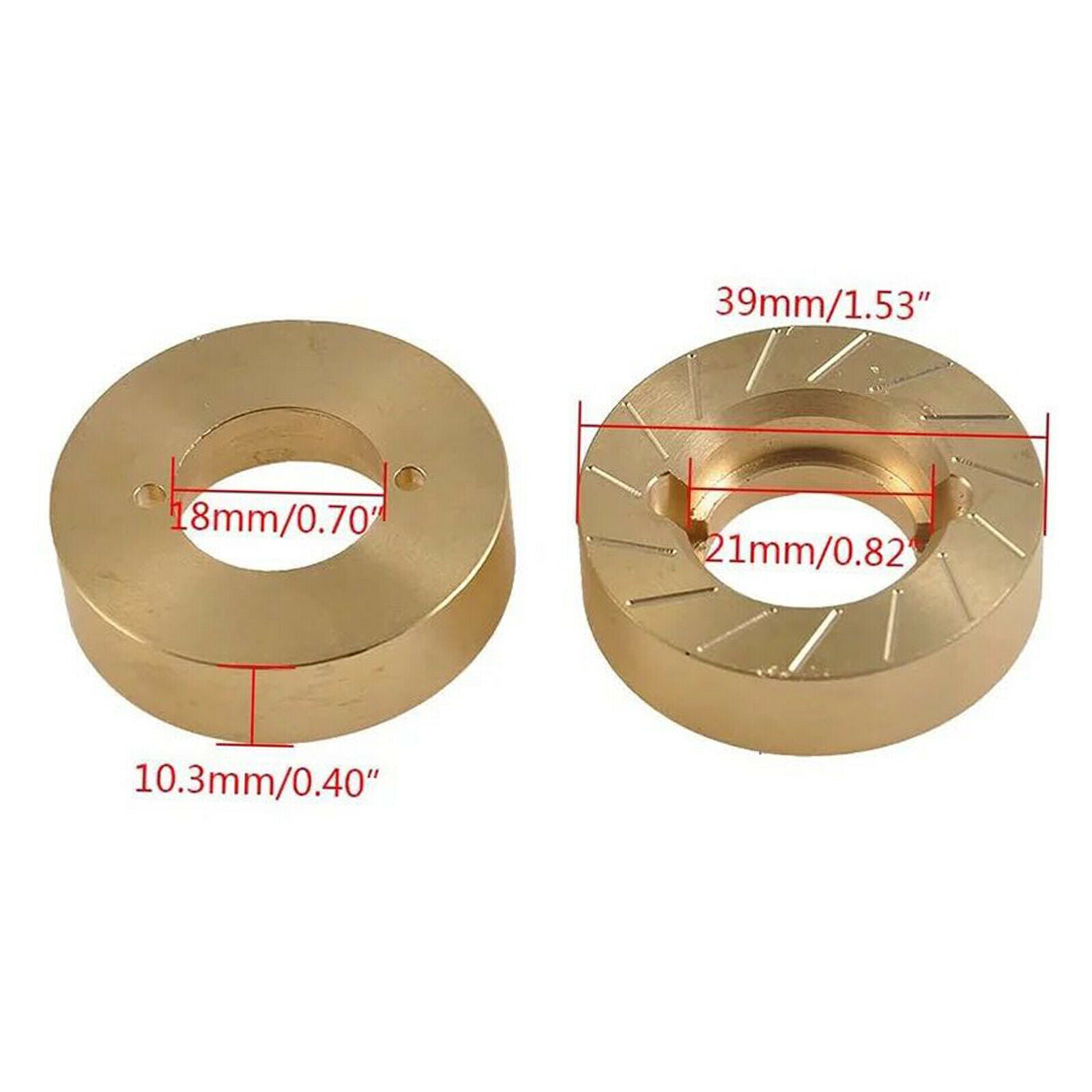 4x Heavy Duty Brass Wheel Steering Knuckle for 1/10 RC Crawler SCX10II 90046