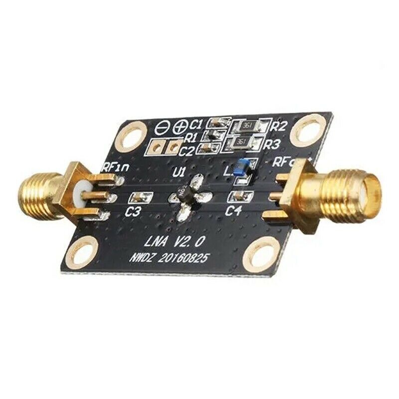 10K-2GHZ LNA Broadband RF Amplifier Gain 32DB@0.5G Signal Receiver FM HF VHF /K4