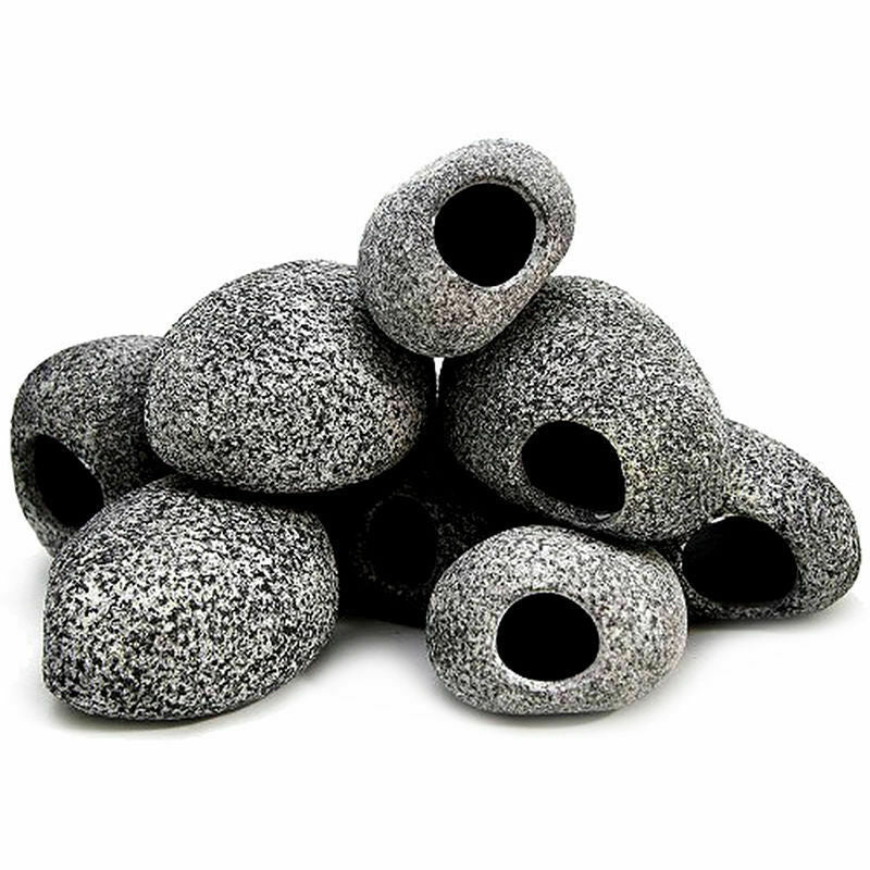 Aquarium Ornament Fish Tank Underwater Stone Breeding Cave Reptile Crawl Log
