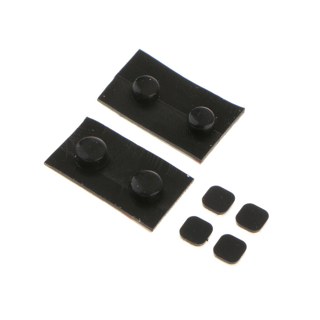 8 Pcs Rubber Feet Screw Plug Replacement for Nintendo 3DS XL Black ,