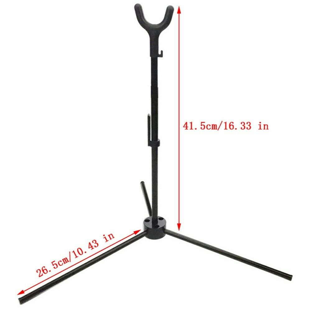 Bow Stand Holder Foldable Bracket Durable Hanger Archery Recurve Compound Bow CA