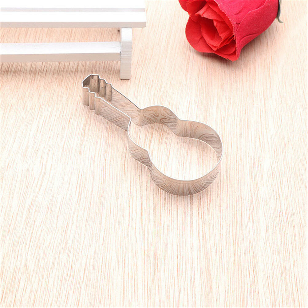 musical guitar violin stainless steel cutting biscuit mould cake baking to.l8