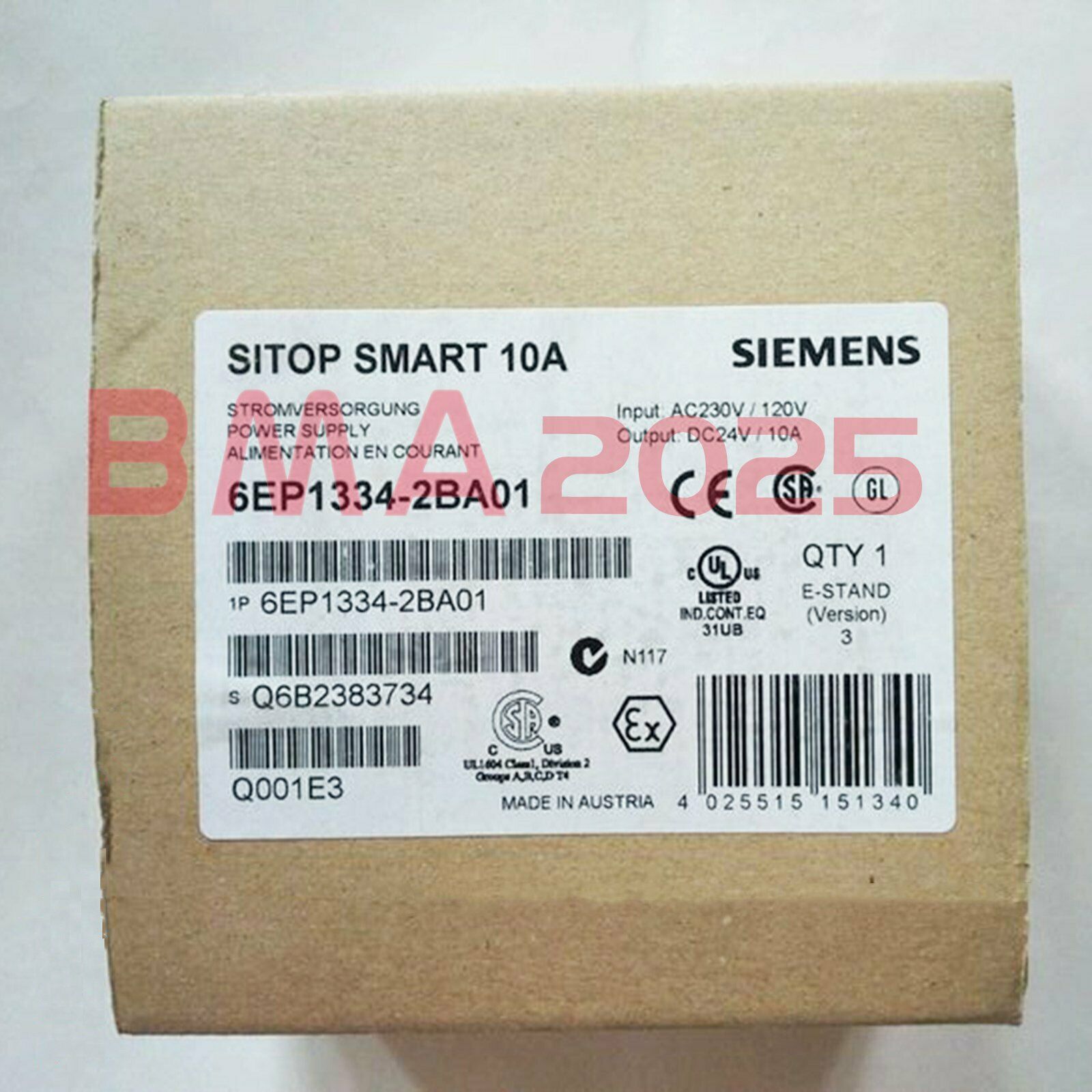 1PC New power supply 6EP1334-2BA01 1year warranty DHL free Ship SM9T