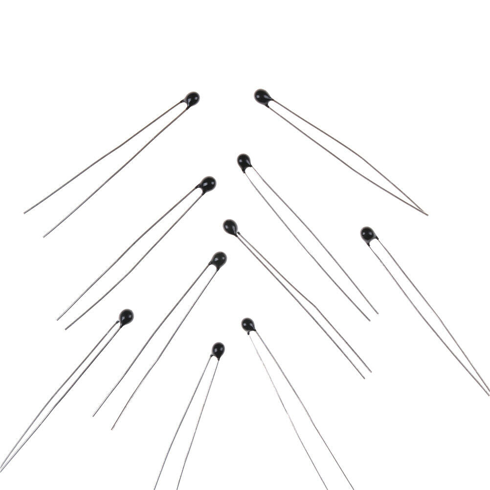 10pcs Thermistor Temperature Sensor NTC-MF52-103/3435 10K ohm 1% .l8