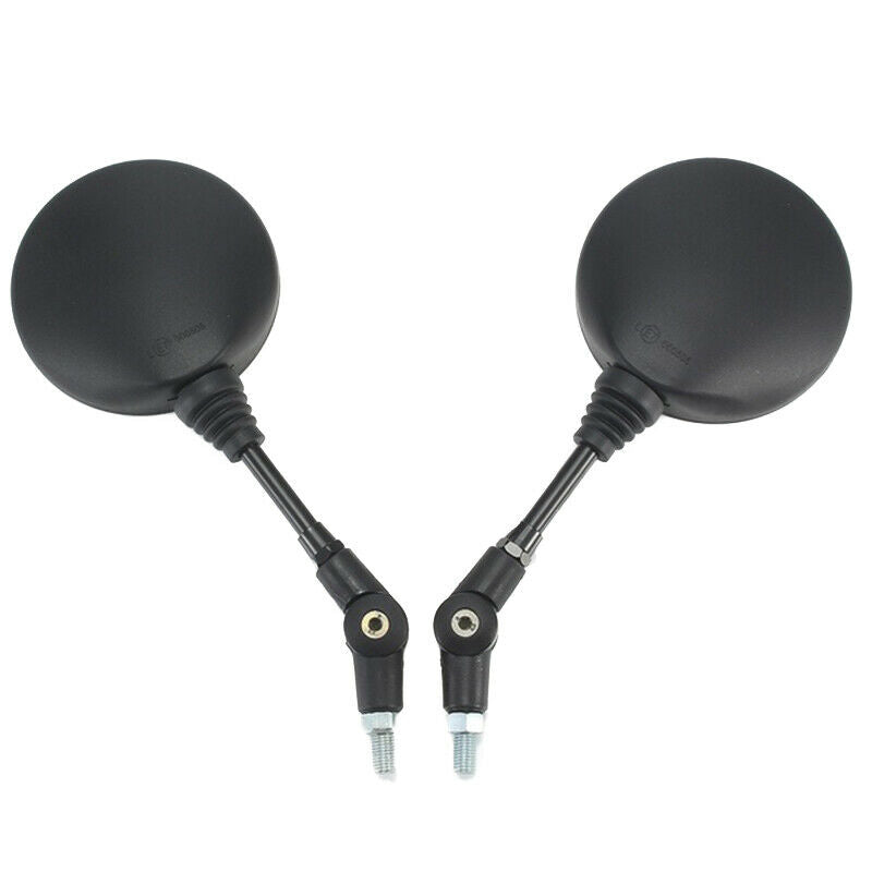 1Pair Universal Folding Motorcycle Side Rearview Mirror 10mm For KawasakiJADD