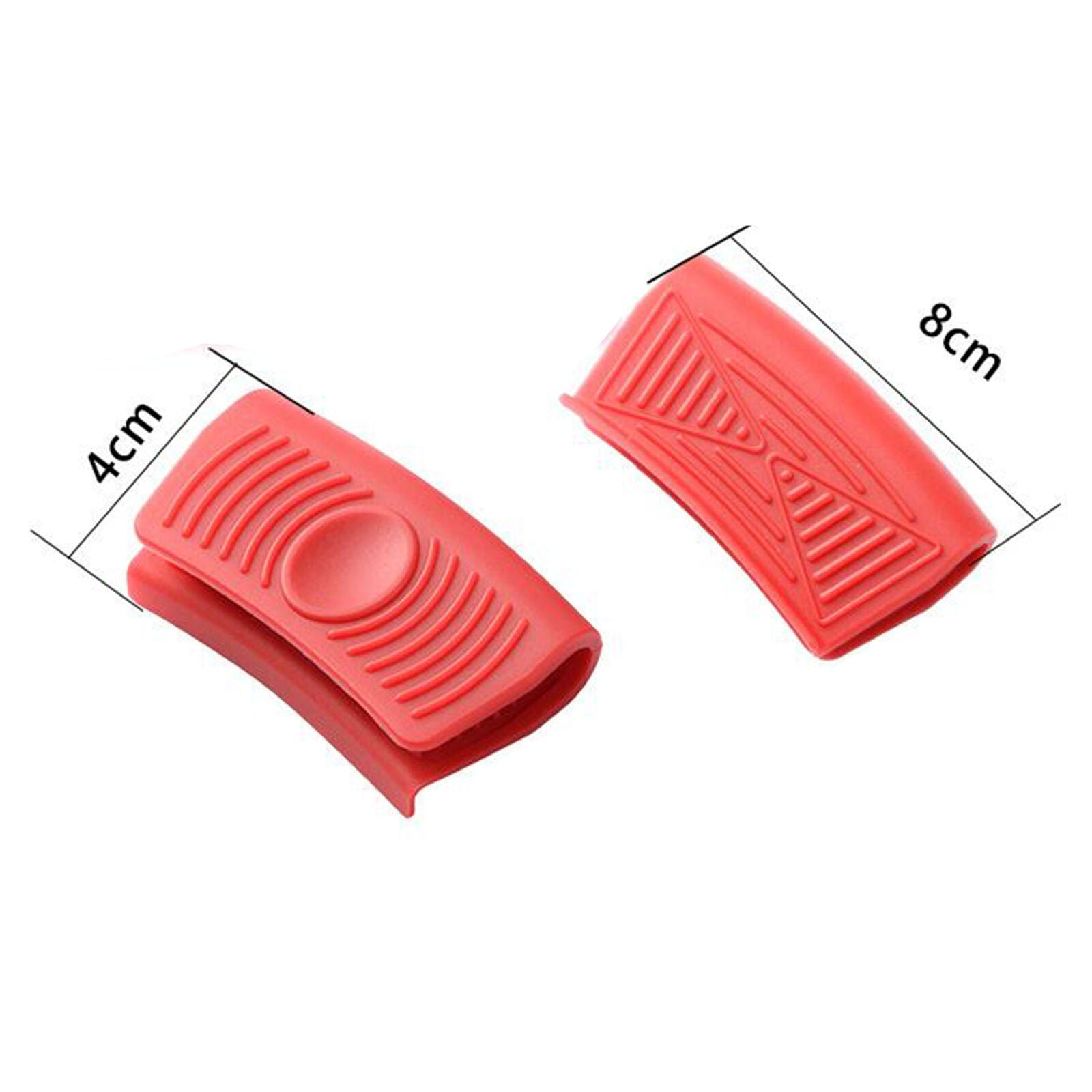 4Pcs Silicone Pot Holder Cast Iron Hot Skillet Handle Cover Potholder Pan Sleeve