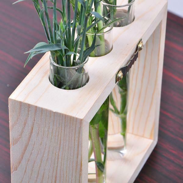 2Pcs Nordic Test Tube Glass Vase Hydroponic Vase Elegant Tabletop Vase For Water