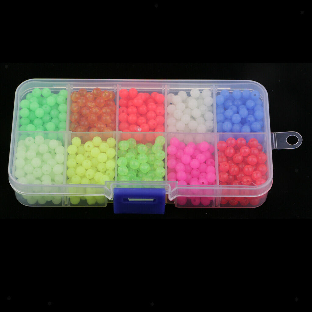 Set of 1000Pcs Multi-color Round Beads Sea Fishing Lures Floating Tackles