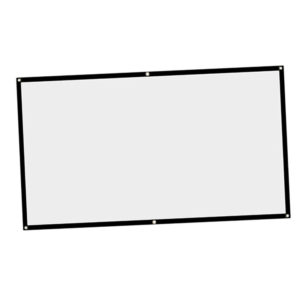100" Projection Screen 16:9 High Contrast Collapsible Portable Projector Screen