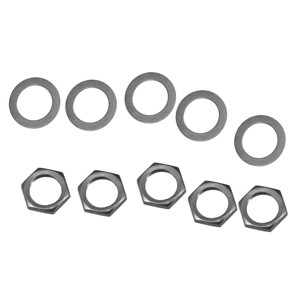 10 X Bass Plug Nut Electric Guitar Washer Connector Nuts