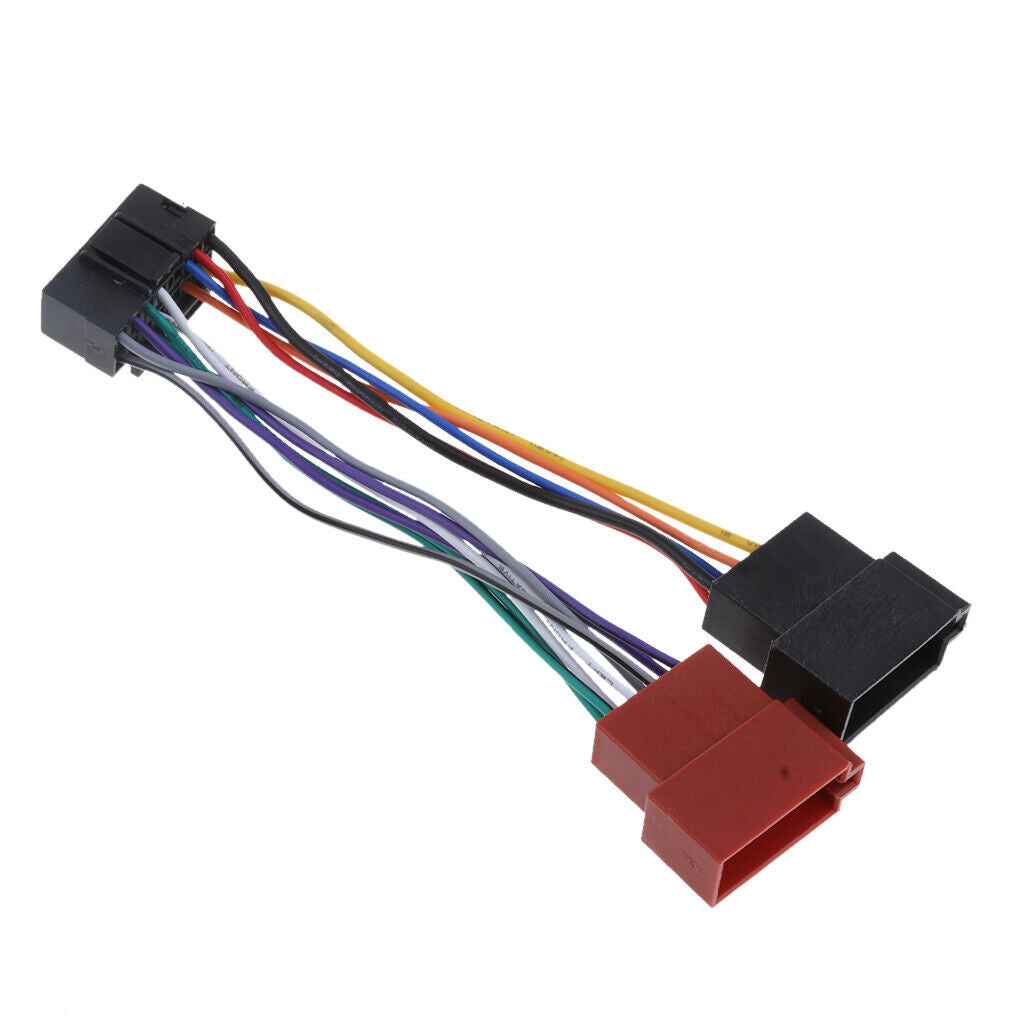 16-pin Car Radio Sound ISO Lead Wire Harness Connectors For JVC