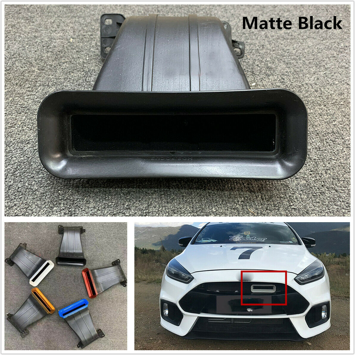 Black Air Intake Tuyere Modification Part For Focus Hatchback 4D Sedan 2015-2018