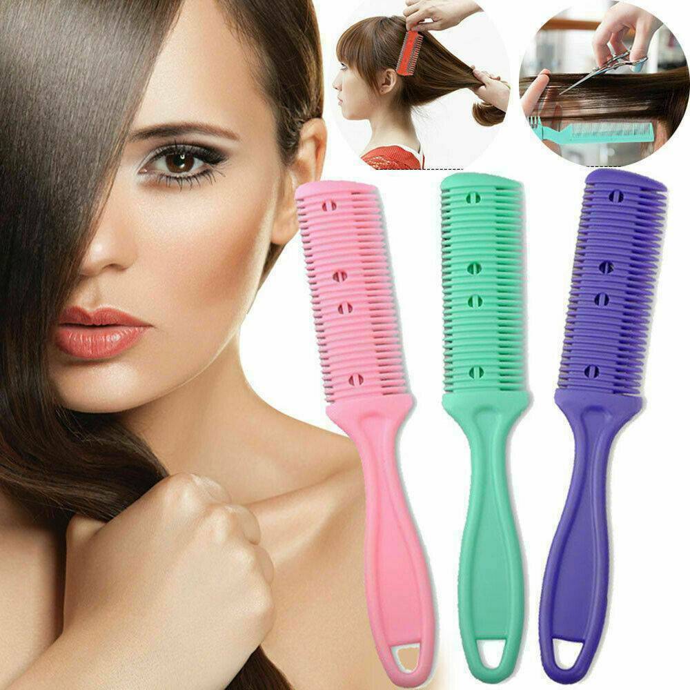 1pc Hair Razor Comb,Cut own hair at home/Hairdressing/Thinning/Trim/Feather US