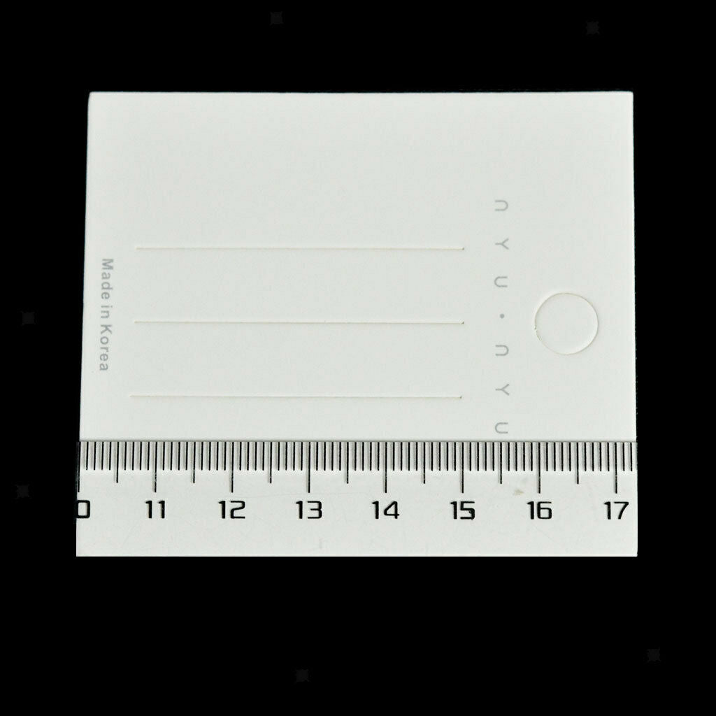 20pcs White Color Rectangular Paper Hair Clip Hair Bows Display Cards for DIY