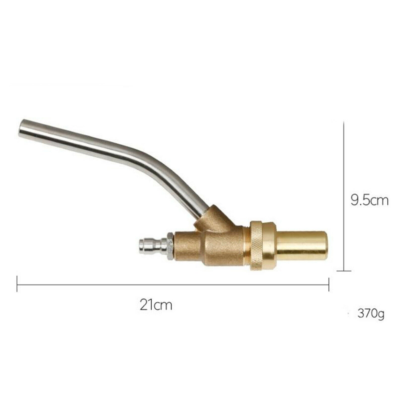 Stainless Steel Hose Pipe Joint Connectors for High Pressure Washer 1/4 21CM