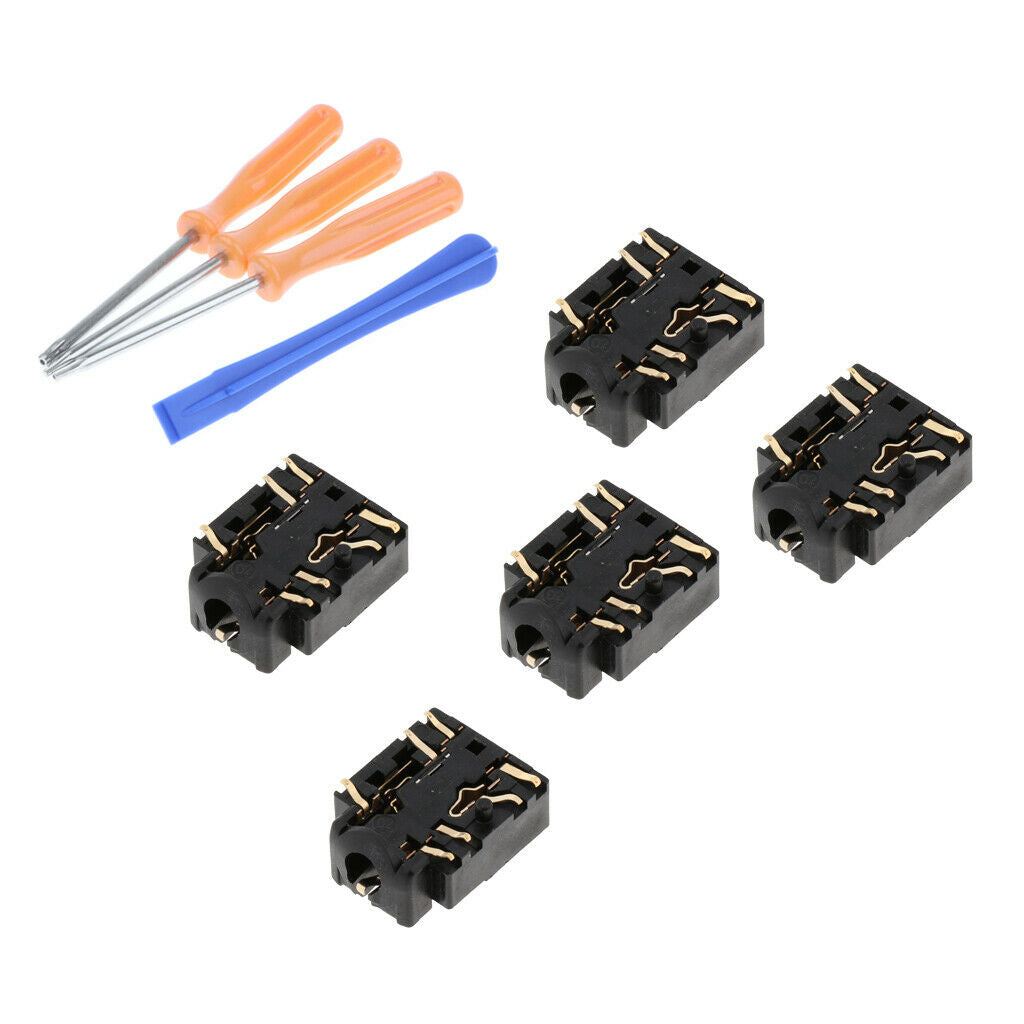 5pcs Repair 3.5mm Headphone Audio Port for  One Controller Replace