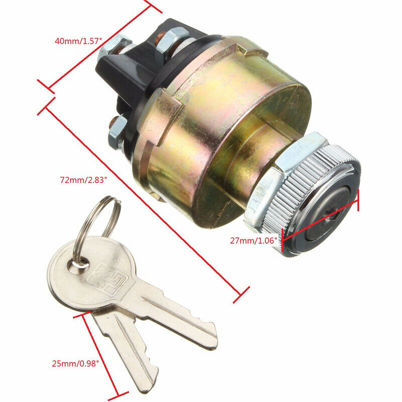 Universal Ignition Switch Lock Controls + 2 key for KS6180 US14 UN148 CS7UL3 S11