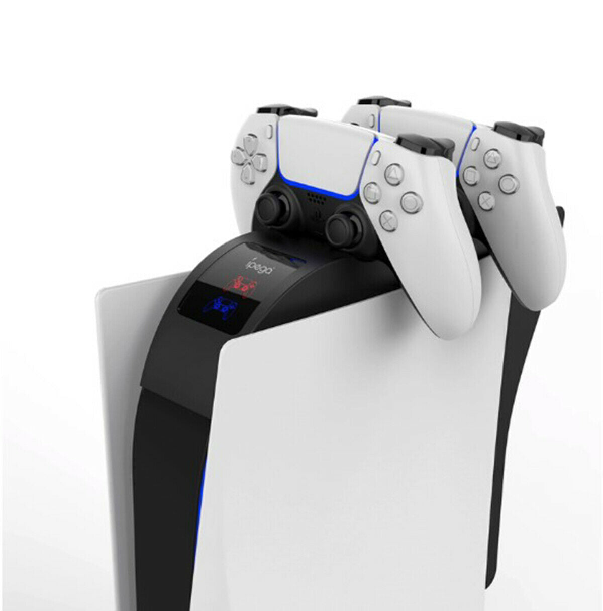 For PS5 Vertical Cooling Fan Stand Dual Controller Charger Station Game Bracket