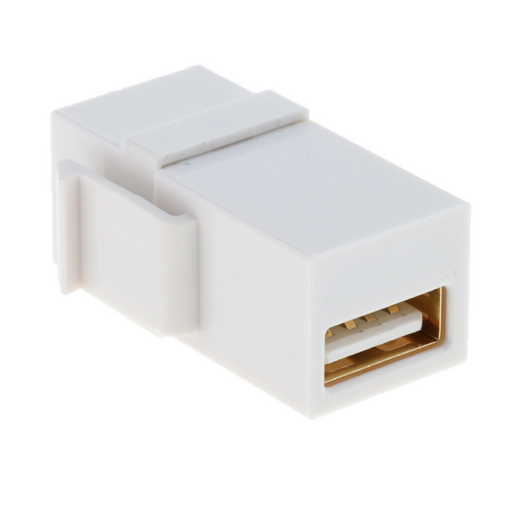 5pcs USB-A Female To Female Panel Insert Adapter For