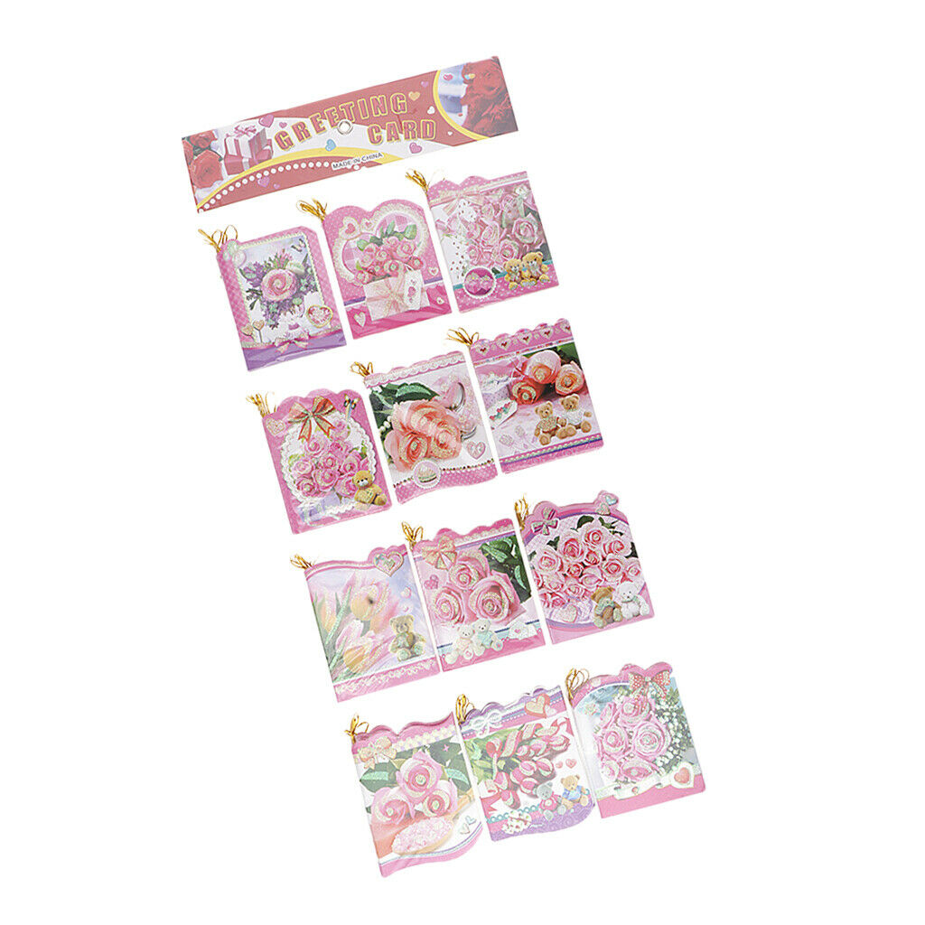 60pcs Rose Message Card Wish Card Hanging Note Card Wedding Party Favors