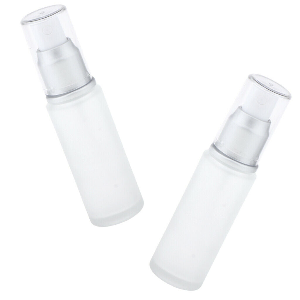 8 Pieces Portable Matting Frosted Fine Mist Sprayer Empty Makeup Bottles 30ml
