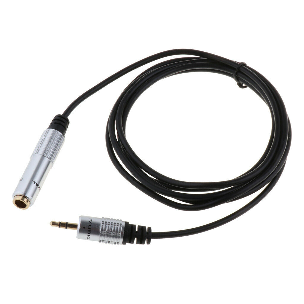 Audio Aux Cable Female 6.35mm to 3.5mm Male Audio Jack Adapter 5.90 Feet