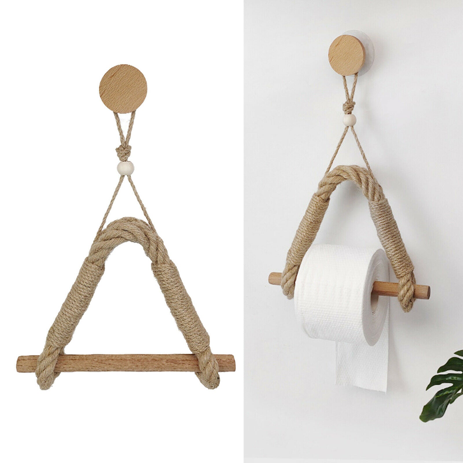 Toilet Paper Towel Holder Rack for Bathroom Home with Adhesive Wall Hook