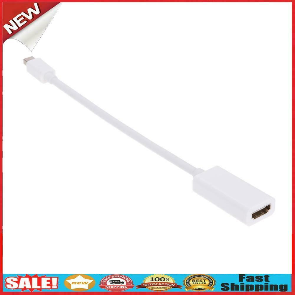Mini Displayport Male to HDMI-compatible Female 1080P Video Converter Adapt @
