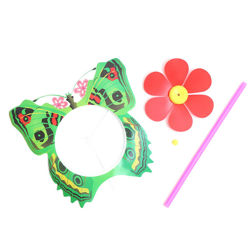 Lovely Cartoon Handmade Windmill Wind Spinner Kids Toys Yard Garden Decor.l8