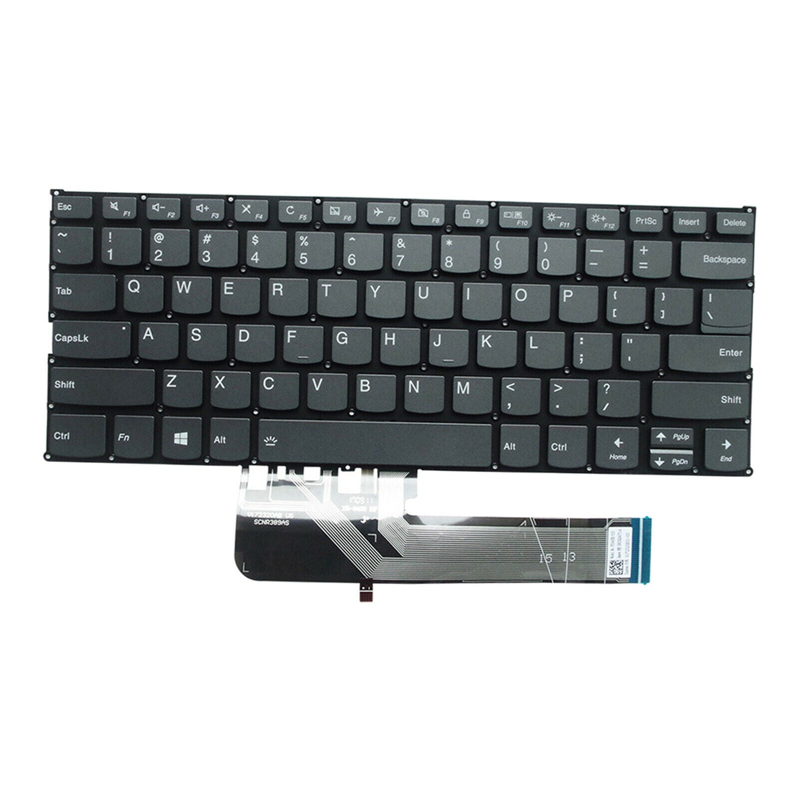 New Keyboard US Layout with Backlight For Lenovo Yoga 530-14 530-14ARR Gray